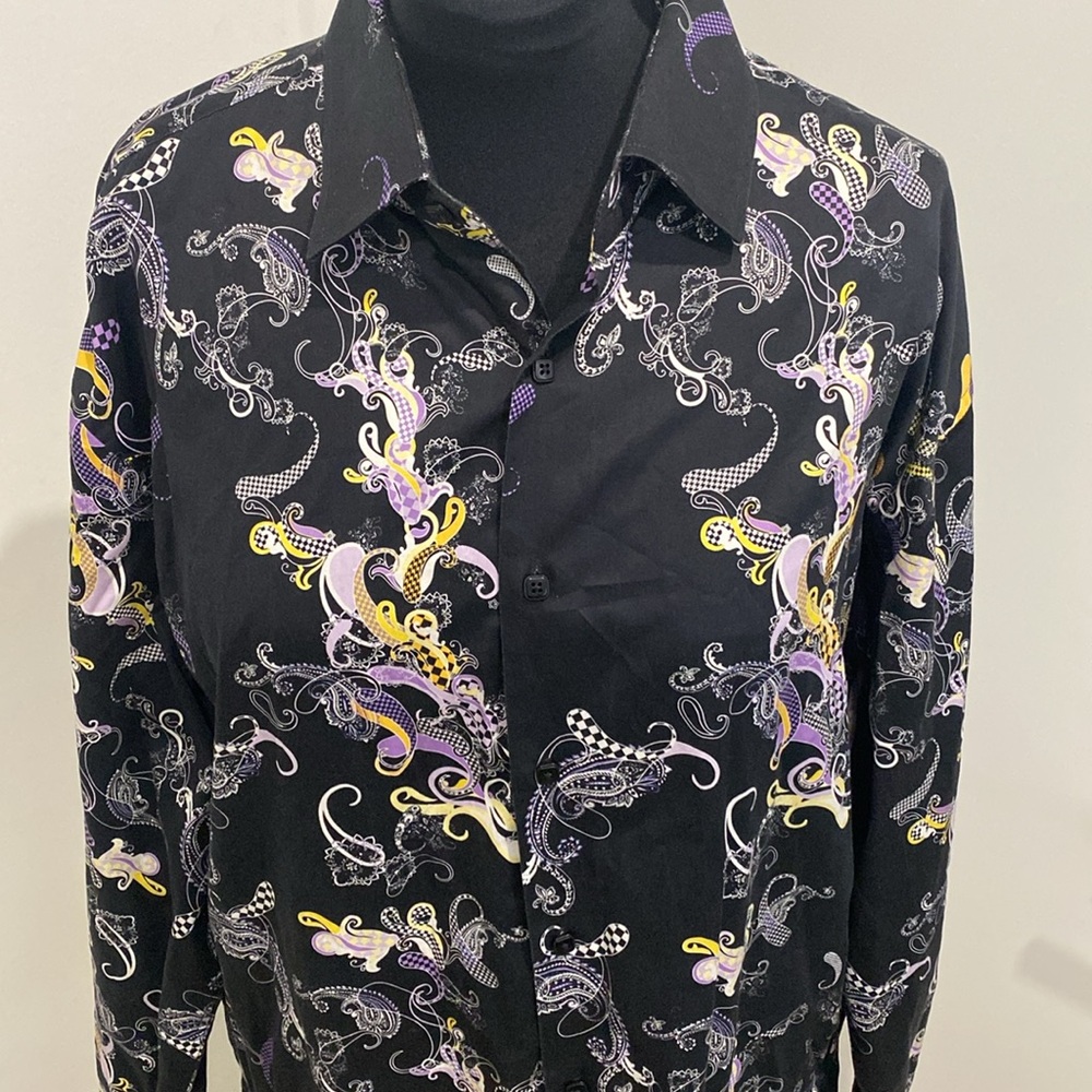 Robert Lewis Fine Printed Button Down Shirt RL594P |Size 2XL